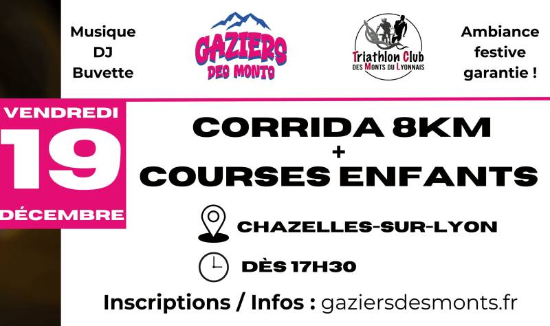 Participation à la Corrida Chazelles sur Lyon