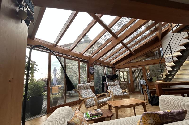 Pose d'une véranda bois 