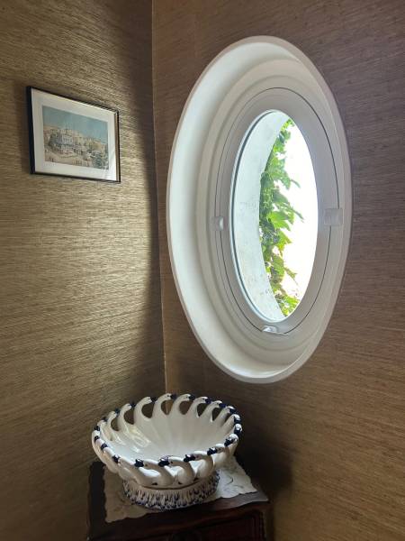 Oeil de boeuf en bois 