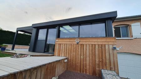 Notre zone d'activité pour ce service Fabrication et pose de véranda aluminium sur-mesure avec toit plat